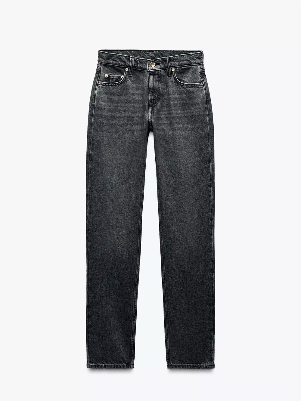ZARA ZW Collection Low Rise Straight Leg Jeans
